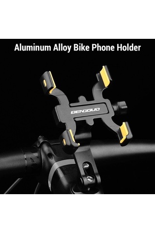 Moly Alüminyum Bisiklet Telefon Tutucu, Dört Çenekli, Kolu Tabanlı, Yol Bisikleti İçin Sürdürülebilir, Su Geçirmez, Dayanıklı Taşıma Aksesuarı