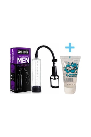 Hızlı Express Men Pump 22Cm Silikon Girişli Penis Pompası+50 Ml Kayganlaştırıcı