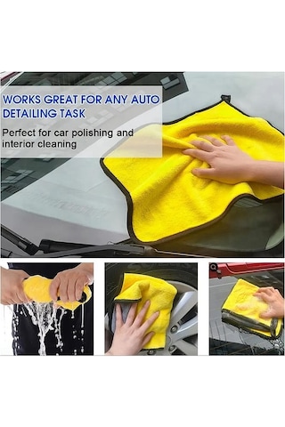 Premium Araç İç Dış Yıkama Temizleme Toz Alma Kurulama Cam Bezi Araba Havlusu Oto Bezi 30x30