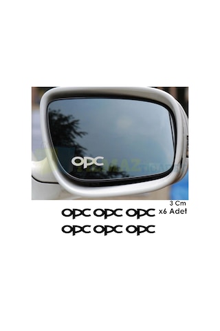 Opel Opc Logo Kapı Kolu Dikiz Ayna Jant Oto Sticker Yapıştırma Etiket