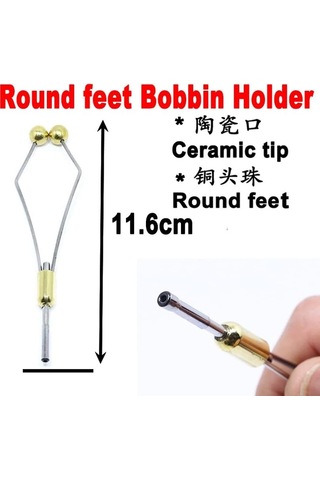 2 Stil Paketi Seramik Uçlu Ağır Mermi Kafası Sinek Bağlama Standart Bobin Tutucu Veya İçi Boş Top Kavrama Sinek Balıkçılık