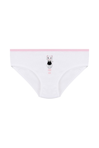 Koza İç Giyim Kız Çocuk 3'lü Penguen Desenli Slip 1050 Pudra