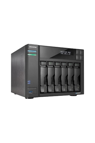 Asustor FS6706T Celeron Qc N5105 4 GB Ram 6 Adet M2 Nvme Disk Destekli Nas Sunucu Disksiz