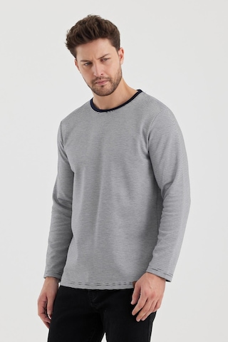Alexander Gardi Alexandergardı Desenlı Yırtmaçlı Regular Fit Sweatshırt E22-751 00 001