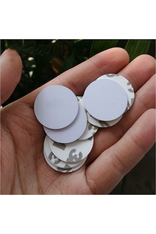 Vktuketim Mifare Kart Sticker Ultra Ince Apışkanlı Sikke 0.8 Mm Kalınlıkta.