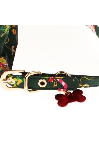 Homyl Yılbaşı Pet Köpek Ayrılabilir Üçgen Yaka Tükürük Fildişi