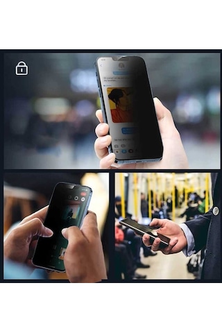 Apple iPhone 15 Pro Uyumlu Hayalet Zore Ekran Koruyucu Davin Privacy Seramik Filmi