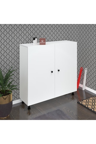 Kenzlife Ayakkabılık Yemeni6 Byzbyz 98 120 32 Kapaklı 6 Raflı 36 Çift Ayakkabı Kapasitesi Ahşap