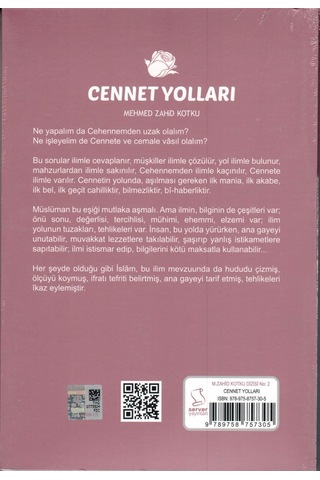 Cennet Yolları Mehmet Zahid Kotku 15X22 Cm. Server Yay