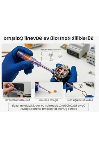 Düz Uçlu Kontrol Kalemi, Pratik Kullanım İçin Tek Adet