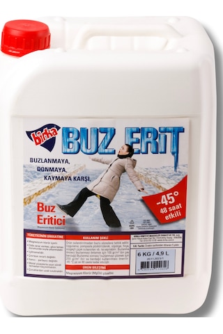 Birka Buz Eritici 6 Kg Buzlanma Önleyici Ve Buz Çözücü, -45 C, Magnezyum Klorürlü X 4 Adet 4'lü Set