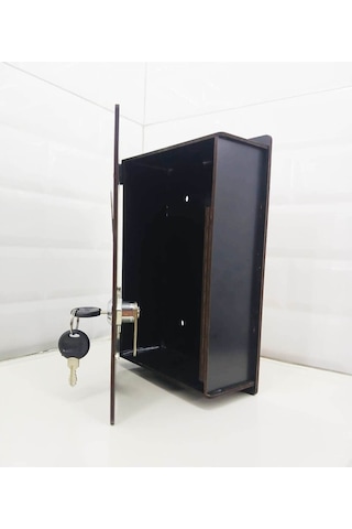 Siyah Büyük Boy Ahşap Dilek Öneri Şikayet Kutusu