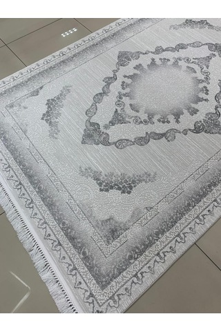 Padişah Halı Safir 90822 095 Serisi Akrilik Salon Oturma Yatak Odası Halısı Gri