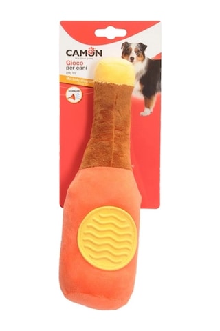 Camon Şişe Şeklinde Gıcırtılı Sesli Polyester Köpek Oyuncağı 29 Cm