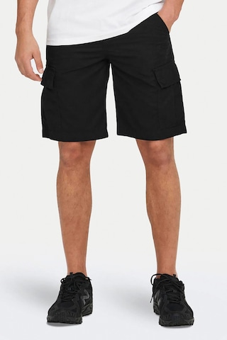 Only & Sons Onsloc Pamuklu Relaxed Normal Bel Cepli Short Erkek Short 22029214 Siyah