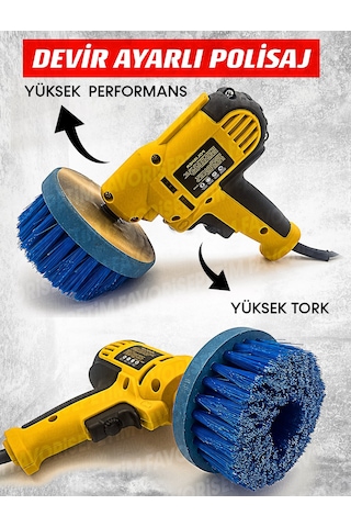 6 Kademe Devir Ayarlı Zımpara Parlatma Pasta Cila Polisaj Makine
