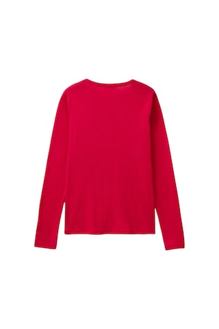 United Colors Of Benetton Kadın Bisiklet Yaka Yazılı T-shirt Fuşya