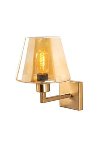 Şık Eskitme Metal Aplik E27 Duvar Aydınlatma 19x24x28 Cm Oturma Odası, Bej-4655 Diğer