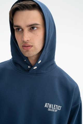 AR-MA Arma Erkek Oversize Kanguru Cepli Şardonsuz 3 İplik Kapşonlu Sweatshirt 001