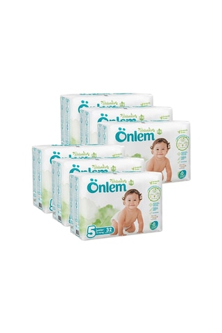 Önlem Botanika 5 Numara Junior Bebek Bezi Jumbo Paket 32 Adet (11-18 kg) x 6 paket 6'lı