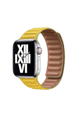 Watch 40mm Uyumlu Krd-34 Deri Mkst Kordon-sarı