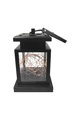 Geeksen "vintage Tarzı Bahçe Aydınlatma - Güneş Enerjili Su Geçirmez Asılı Fener Sıcak Işık " Sıcak Beyaz