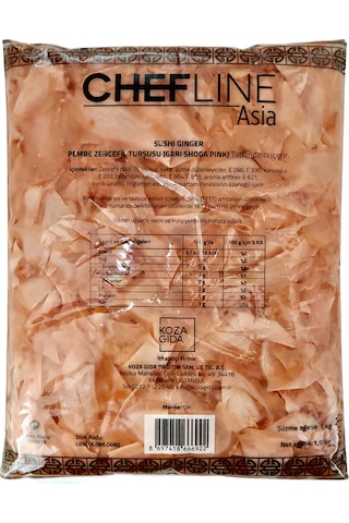 Chefline Asia Pembe Zencefil Turşusu 1500 G
