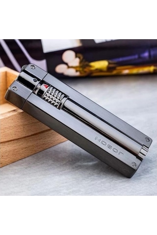 Jobon  Tzb365 Slim Tasarım Torch Çakmak Siyah
