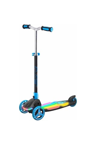 3 Tekerlekli Katlanabilir Rainbow Blast Işıklı Mavi Scooter İle Her Yolculuk Bir Renk Şöleni Çok Renkli