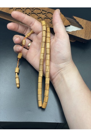 El Yapımı Şimşir Tespih 11x7 Mm No:3