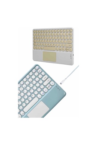 Bluetooth Touchpad Klavye Ultra İnce Taşınabilir Q Klavye Yeni Nesil 78489495
