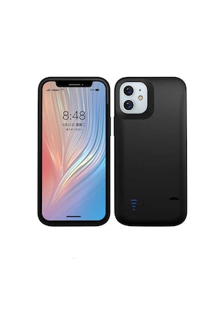 Apple Uyumlu iPhone 12 Hptk Şarjlı Kılıf-siyah Siyah