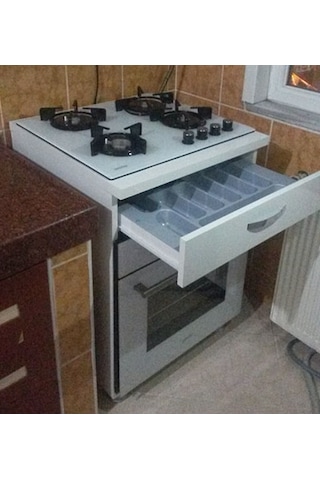 Hazır Mobilya Ankastre Fırın Modulü Üçk2 Parlak Beyaz Mdflam