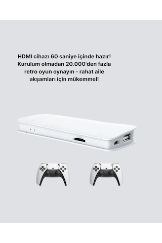 Ers 3d Ve 4k Görüntü Kaliteli Çok Oyunculu Retro Oyun Konsolu