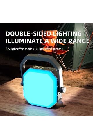 Dolıty Kamp Işık Çadır Lambası, Arka Bahçe Yürüyüş Siyah Beyaz Siyah - Beyaz