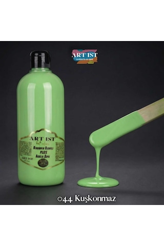 Kendinden Vernikli Plus Vernikli Akrilik Boyalar - 044 Kuşkonmaz Yeşil Ahşap, Taş Tozu, Hobi, Dıy
