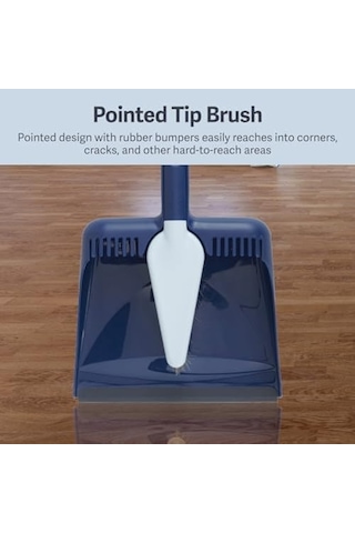 Casabella Wayclean Elde Taşınabilir Açılı, Orta, Grey Dustpan Ve Fırça Seti, Green Ve Taupe