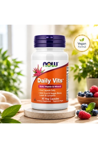 Now Foods Daily Vits Multivitamin , Lutein , Lycopene 30 Veg Caps