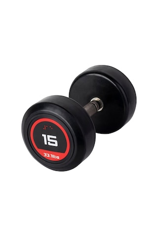 15 KG Profesyonel Olimpik Kauçuk Dambıl Çift