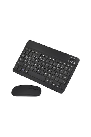 Hubrendy Kablosuz Bluetooth Klavye Mouse Seti Wireless Sessiz İnce Tasarım Çoklu Uyumlu