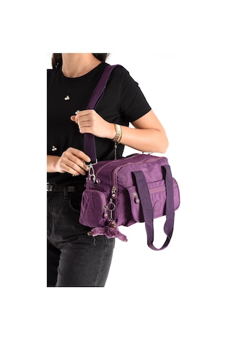 Ultra Hafif Su Geçirmez Çok Cepli Omuz Çantası Mor Model: 571-5m Mor
