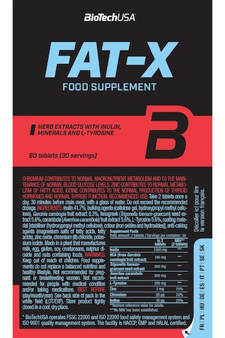 Biotech Usa Fat-x Burner Hca Garcinia Cambogia İştah Kesme