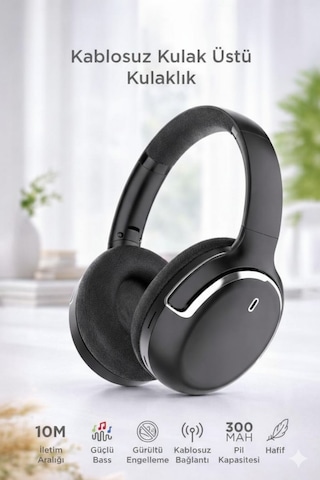 Başkenttekno HD60 Bluetooth Kulak Üstü Kablosuz Kulaklık