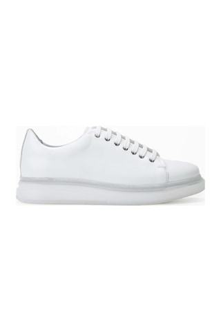 Tamer Tanca Erkek Hakiki Deri Beyaz Sneakers & Spor Ayakkabı 698 1089-5 Erk Ayk Sk23/24 Beyaz
