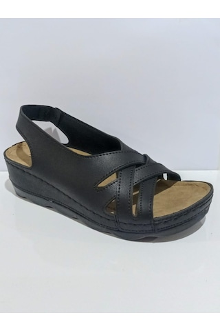 Aryan 37-759 Anatomic Kadın Dolgu Topuk Sandalet Bej