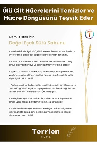 Home Serisi El Yapımı Doğal Bitkisel 1 Adet Temizleyici Parlak Ciltler Nemlendirici Eşek Sütü Sabunu Karışık