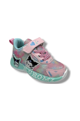 Cakgo Kuromi 724-26 Anorak Parlak Deri Anatomik Kız Çocuk Sneaker Pembe Yeşil 31-35 Pembe