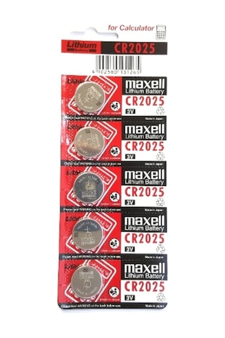 Maxell Cr2025 Lithium Pil 3 V.Cr-2025 2X5 10 Adet Pil
