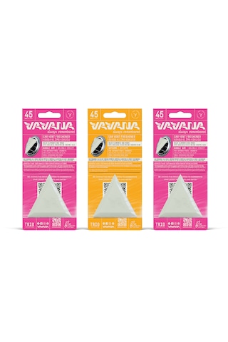 Vavana Araba Klima Kokusu 3'lü Set - Trio Oto Kokusu Bpa & Sıvı İçermez 45 Gün Etkili Set 3