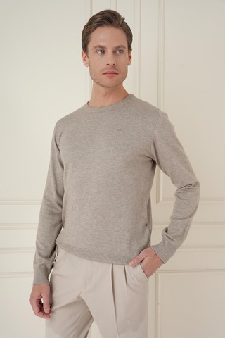 Efor Tr 875 Slim Fit Taş Klasik Triko Taş